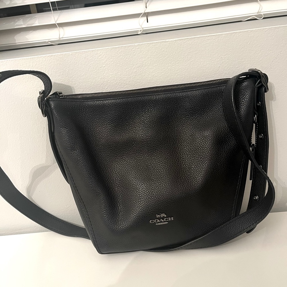 Coach Leather Crossbody Messenger Bag